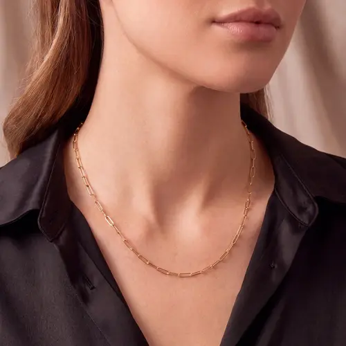 Corrente Elos Cartier de Ouro Amarelo 125028