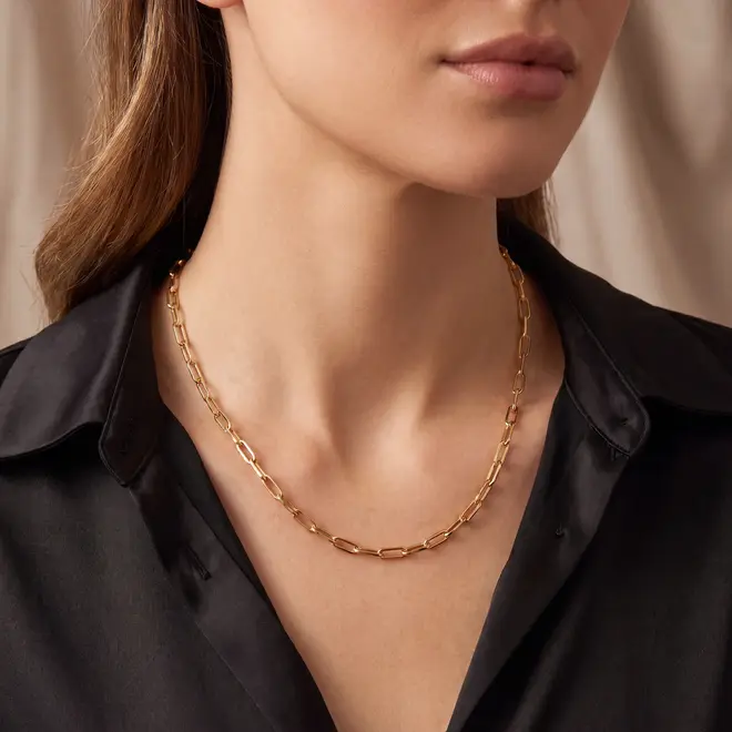 Corrente Elos Cartier de Ouro Amarelo 125029