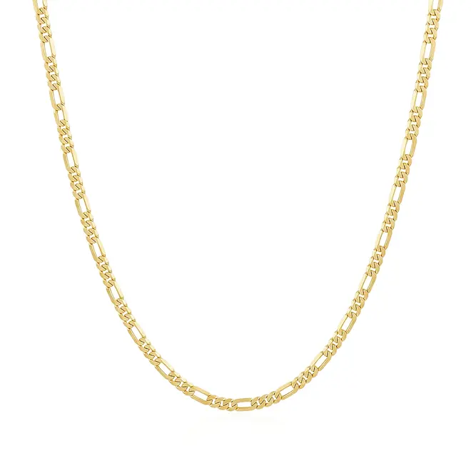 Corrente Elos Figaro em Ouro Amarelo  125030