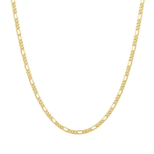 Corrente Elos Figaro em Ouro Amarelo  125030