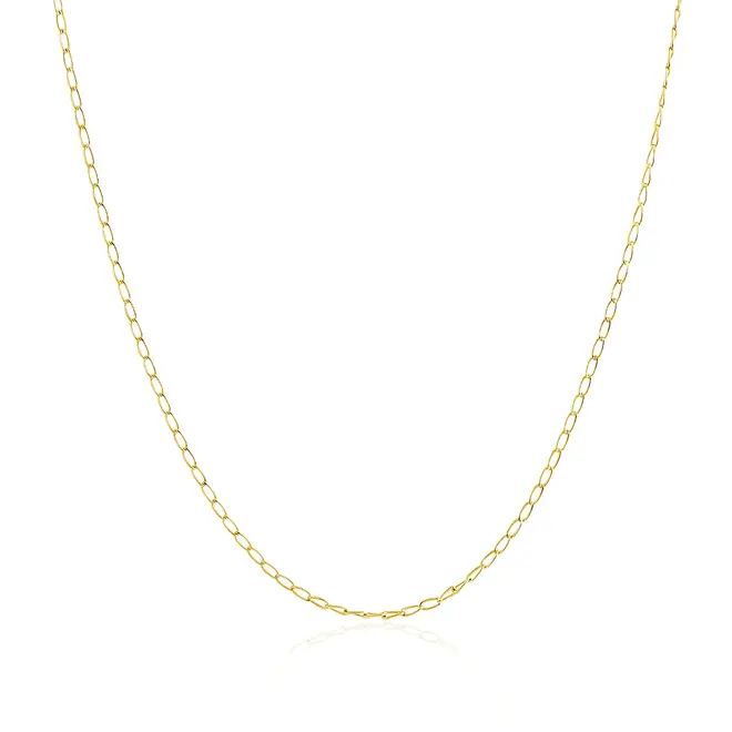 Corrente Elos Grumet Longa em Ouro Amarelo  125035