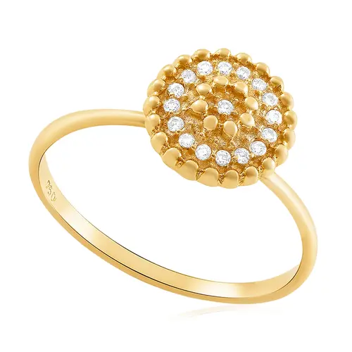 Anel Chuveiro em Ouro Amarelo 18K