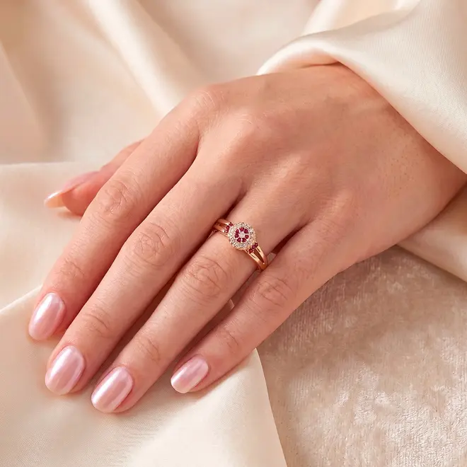 Anel Chuveiro em Ouro Amarelo 18K  125104