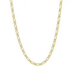 Corrente Elos Figaro em Ouro Amarelo 125141