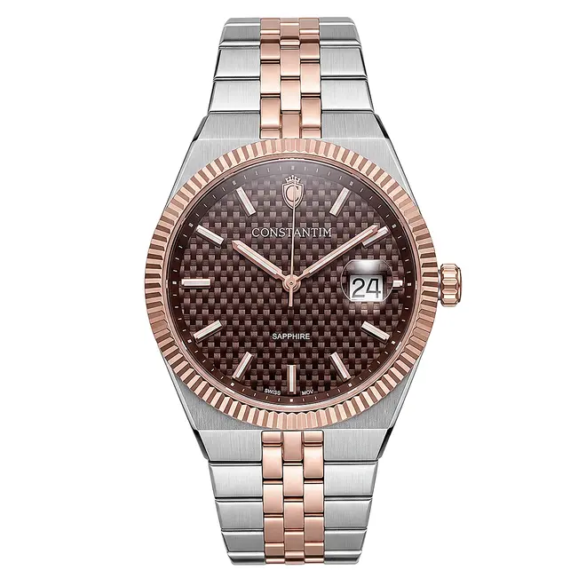Relógio Constantim 2-Tone Rose e Browm