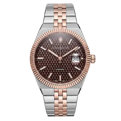Relógio Constantim 2-Tone Rose e Browm