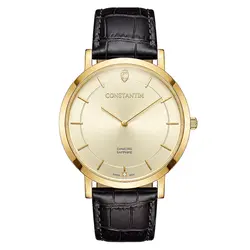 Relógio Constantim Slim Gold Diamond