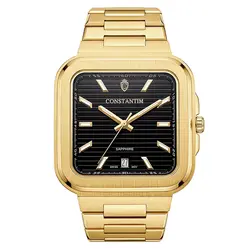 Relógio Constantim Gold Black. 125305
