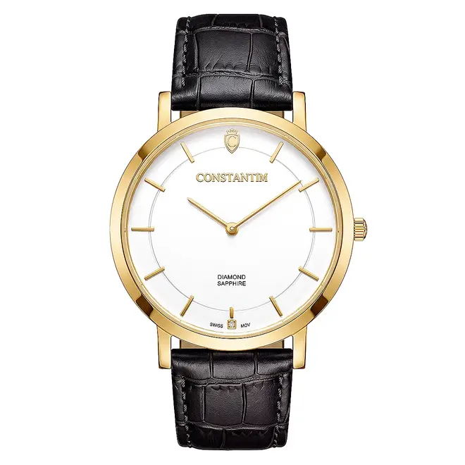 Relógio Constantim Slim Gold Diamond 125314