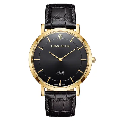Relógio Constantim Slim Gold Diamond 125315