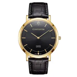 Relógio Constantim Slim Gold Diamond 125315