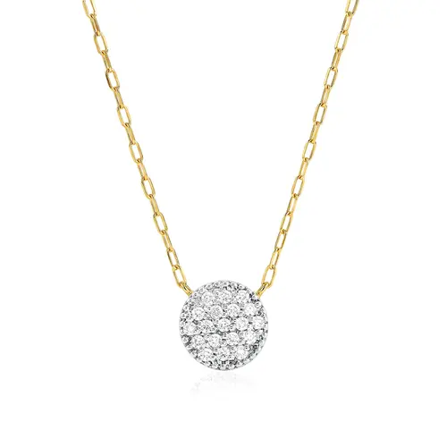 Pingente Chuveiro Ouro Amarelo com Diamantes