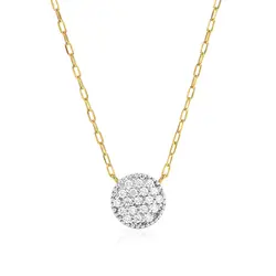 Pingente Chuveiro Ouro Amarelo com Diamantes