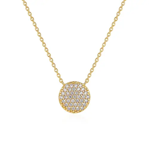 Pingente Chuveiro de Ouro Amarelo com Diamantes.