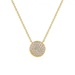 Pingente Chuveiro de Ouro Amarelo com Diamantes.