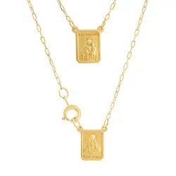 Escapulário de Ouro Amarelo, Malha Cartier.