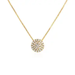 Pingente Chuveiro de Ouro Amarelo com Diamantes. 125368