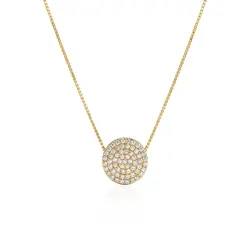 Pingente Chuveiro de Ouro Amarelo com Diamantes. 125369