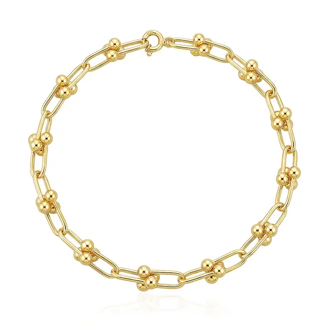 Pulseira Estilo Tiffany de Ouro Amarelo 125459