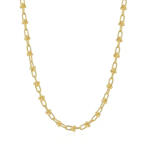 Corrente Estilo Tiffany de Ouro Amarelo 125461