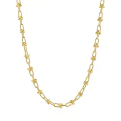 Corrente Estilo Tiffany de Ouro Amarelo 125461