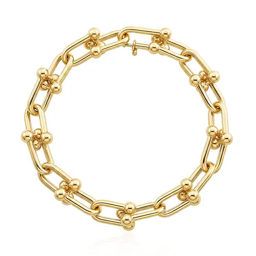Pulseira Estilo Tiffany de Ouro Amarelo 125457