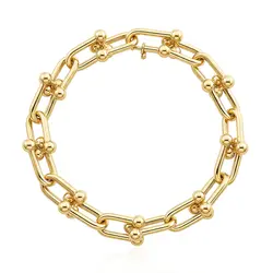 Pulseira Estilo Tiffany de Ouro Amarelo 125457