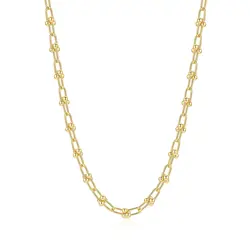 Corrente Estilo Tiffany de Ouro Amarelo 125460