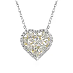 Colar de Ouro 2 Cores com Diamantes totalizando 66 pts.