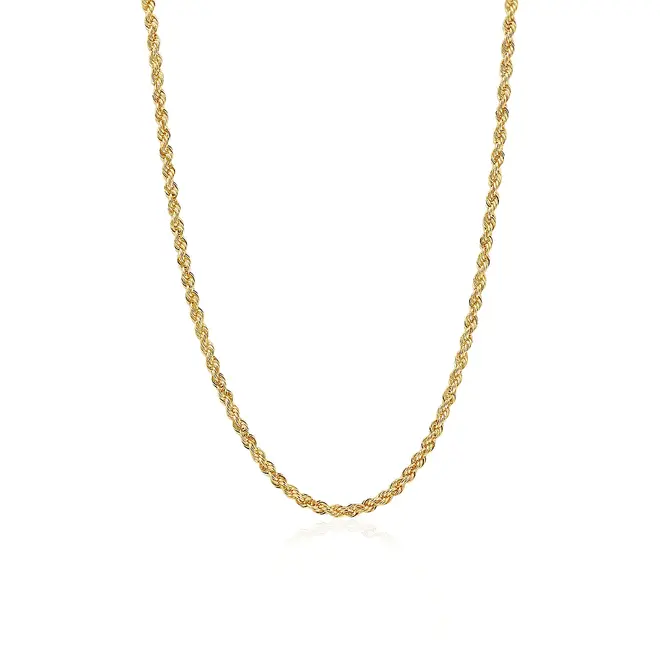 Corrente Malha Corda de Ouro Amarelo 126175