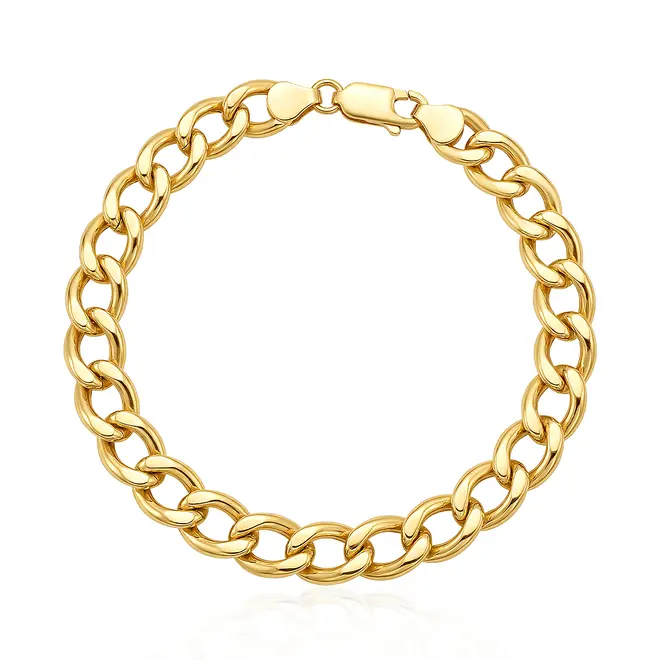 Pulseira em Ouro Amarelo 18k Elos Grumet