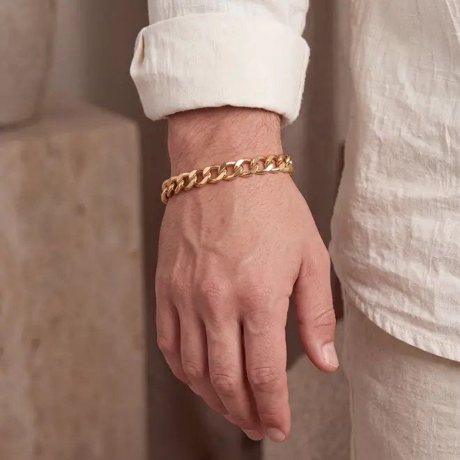 Pulseira em Ouro Amarelo 18k Elos Grumet