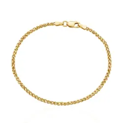 Pulseira em Ouro Amarelo 18k Elos Palmeira
