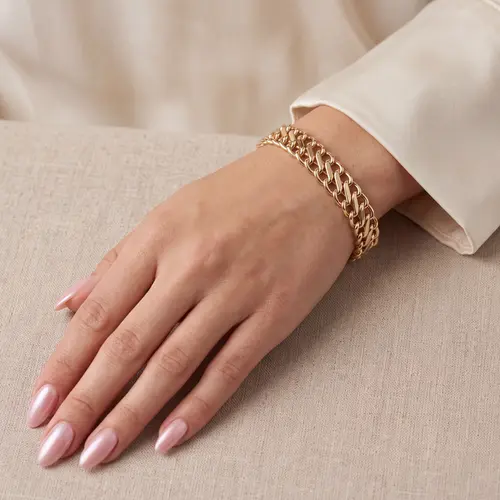 Pulseira em Ouro Amarelo 18k Elos Infinito