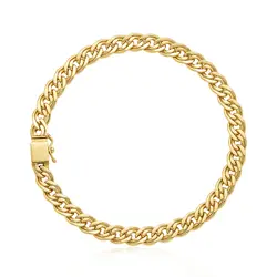 Pulseira em Ouro Amarelo 18k Elos Duplos