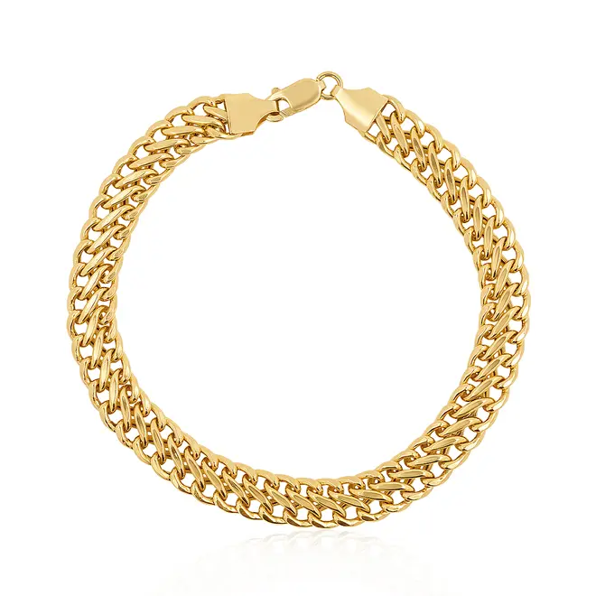 Pulseira em Ouro Amarelo 18k Elos Infinito  126312