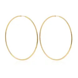 Par de Brincos Argola em Ouro Amarelo 18K