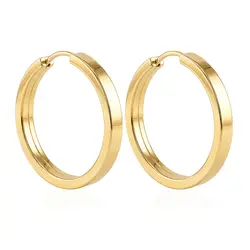Par de Brincos Argola em Ouro Amarelo 18K 126319