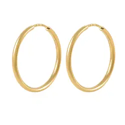Par de Brincos Argola em Ouro Amarelo 18K 126326 126326