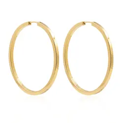 Par de Brincos Argola em Ouro Amarelo 18K 126333