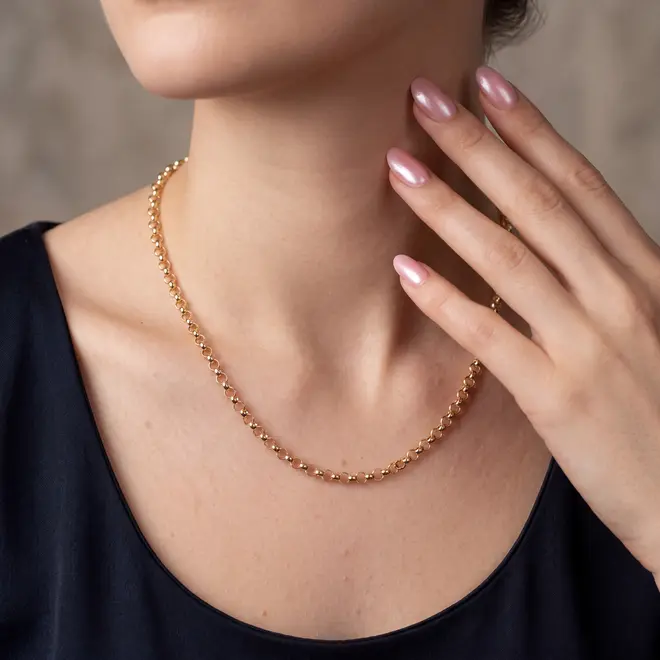 Corrente Elos Portugueses em Ouro Amarelo 18k  126340