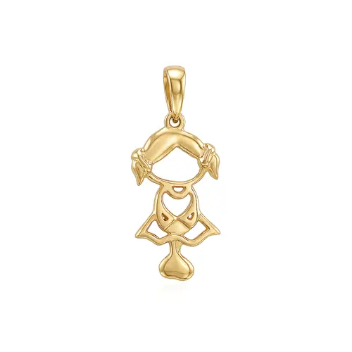 Pingente Menina em Ouro Amarelo 18K 126346