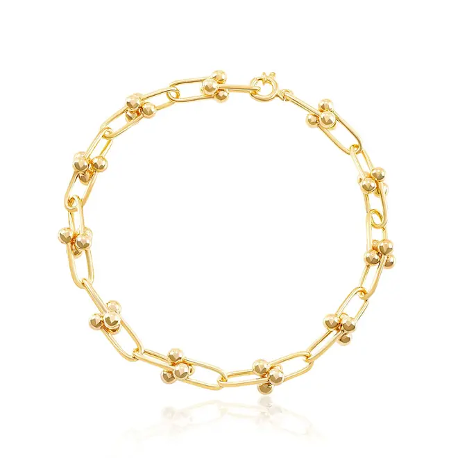 Pulseira Estilo Tiffany de Ouro Amarelo 126507