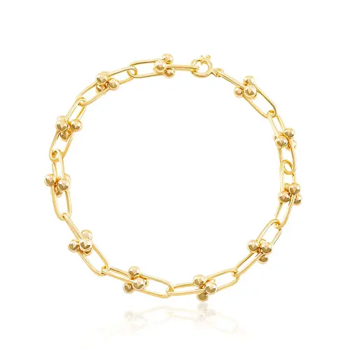 Pulseira Estilo Tiffany de Ouro Amarelo 126507