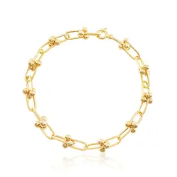 Pulseira Estilo Tiffany de Ouro Amarelo 126507