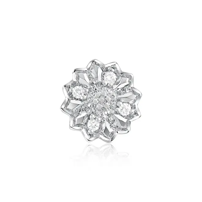 Pingente Chuveiro de Ouro com 4 Diamantes