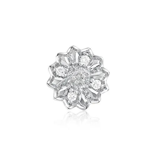 Pingente Chuveiro de Ouro com 4 Diamantes