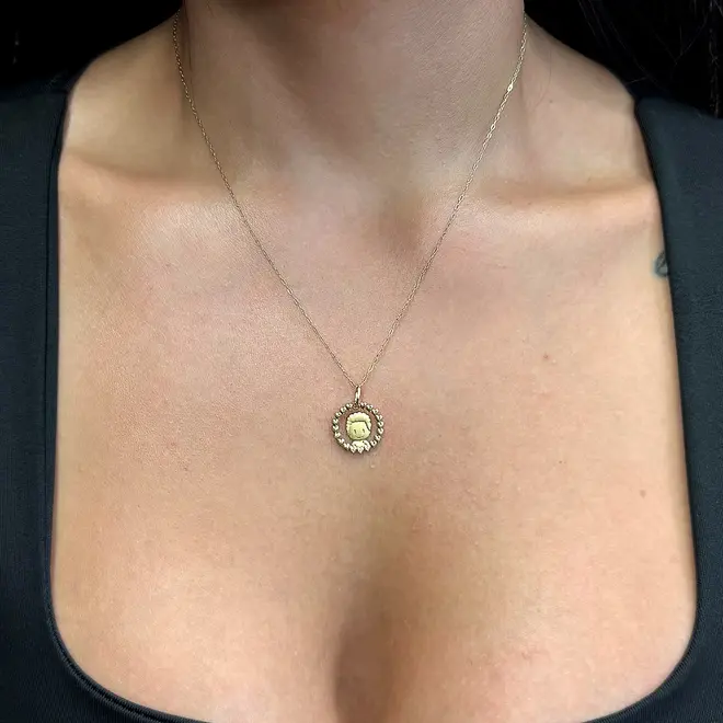 Corrente de Ouro com Pingente Menino com Diamantes